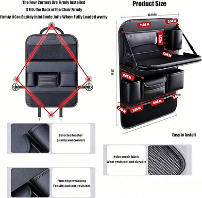 2 Pack - Back Seat Car Organizer, Car Organizerr, Back Seat Organizer, Seat Organizer, Car Organizer and Storage Box, Back of Seat Car Organizer, Seat Back Organizer. - Image 7