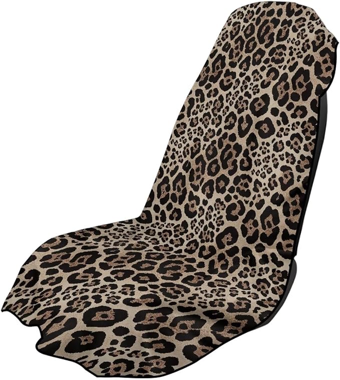 SEANATIVE Cheetah Leopard Car Seat Towel Cover, Universal Car Seat Cover and Changing Towel, Super Absorbent Transition & Seat Wrap, Ideal for Gym Swimming Surfing Running by SEANATIVE