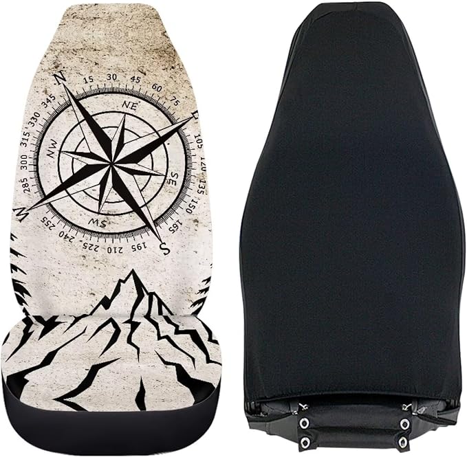Speedometer Car Front Seat Cover Set Soft Driver Seat Cover Comfort Bucket Seat Covers Full Protection Saddle Blanket Cushion Cover Universal Fit for SUV Truck Sedan,2 Pack - Image 3