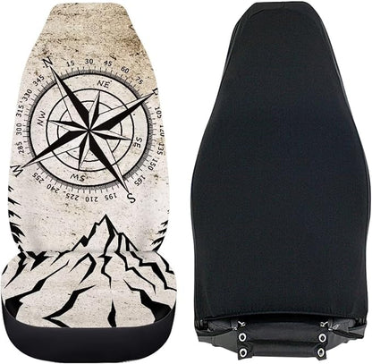 Speedometer Car Front Seat Cover Set Soft Driver Seat Cover Comfort Bucket Seat Covers Full Protection Saddle Blanket Cushion Cover Universal Fit for SUV Truck Sedan,2 Pack - Image 3