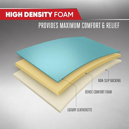 Motor Trend Seat Covers for Cars Trucks SUV, Faux Leather 2-Pack Mint Padded Car Seat Covers with Storage Pockets, Premium Interior Car Seat Cover - Image 5