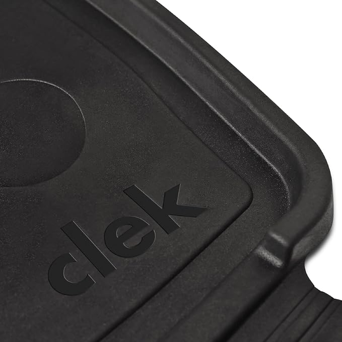 Clek Mat-Thingy Car Seat Protector Featuring LATCH-Compatible Design with Anti-Spill and Compression Damage Protection, Black - Image 2