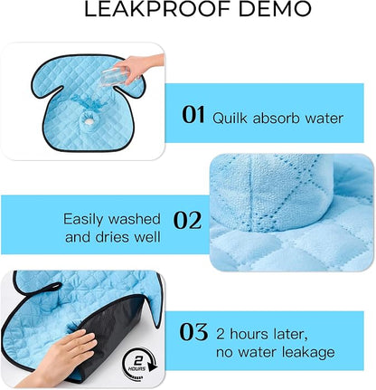 2 Pack Waterproof Piddle Pads Carseat Potty Training Car Seat Protector Waterproof Car Seat Liner Cover to Prevent Pee - Image 2