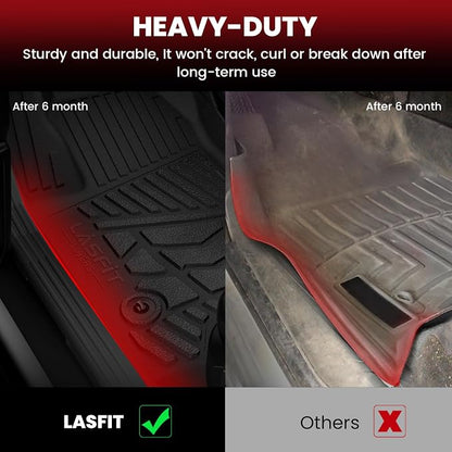 LASFIT Floor Mats for Ford F150 2015–2026 SuperCab Carpet Floor Bucket Seat | Custom Fit F150 Super Cab TPE Floor Liners All Weather Protector, Full Caverage Professional Protection Waterproof Easy Clean - Image 5