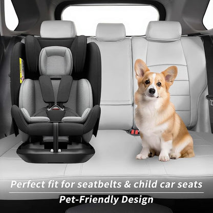 Custom Seat Covers for 2025 Subaru Forester,Rear w/No Armrest,Faux Leather | Full Set Suv Seat Cushion,Easy Installation,Factory Look,Waterproof Car Seat Protector (Grey) - Image 6