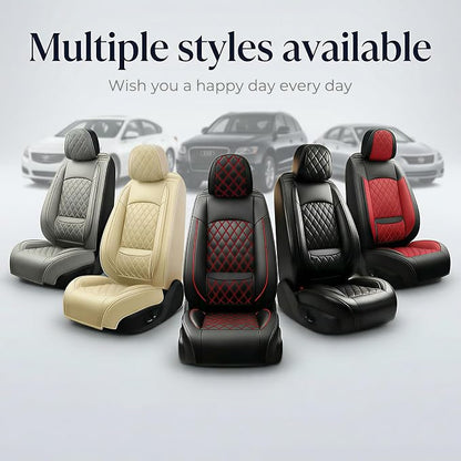 Car Seat Covers Compatible with GMC Terrain 2010-2025 2026 - Waterproof & Breathable Luxury Leather All-Weather Seat Cushions Protectors, Airbag Compatible, Only 2 Front seat Covers (Black) - Image 3