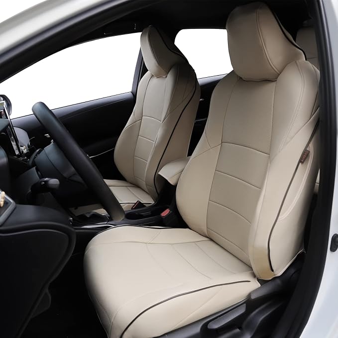 HKZ Customized Special seat Cover for Toyota Corolla (Beige, 2020-2022 Corolla XLE) - Image 2