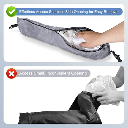 Stuffable Travel Pillow for Extra Luggage, Velvet Travel Neck Pillow Storage Bag with Adjustable Neck Size, Fits About 6 T-Shirts Travel Essentials Multifunctional Sleeping Rest Cushion - Image 7