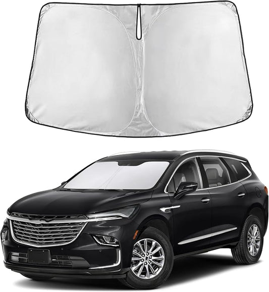 Autovir Windshield Sun Shade Fit for 2018-2022 2023 2024 Buick Enclave | Sunshade, Front Car Window Shades Sun Visor, Blocks UV Rays & Heat, Car Accessories by Autovir