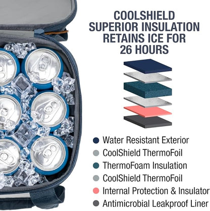 CleverMade Tahoe Collapsible Cooler Bag, Large Travel Cooler, Heather Gray | Keep Food and Drinks Cold Without Bulky Storage | The Leak-Resistant Liner Contains Meltwater, and the Frame Folds Flat - Image 7