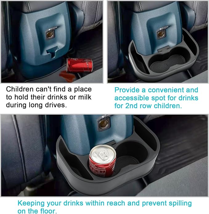 CDEFG 2022-2024 Maverick Car Cup Holder Organizer for Maverick Center Console CupHolders Expander Fit for First Row and Second Row 2022 2023 2024 Maverick Pickup Truck Interior Accessories, 2PCS - Image 6