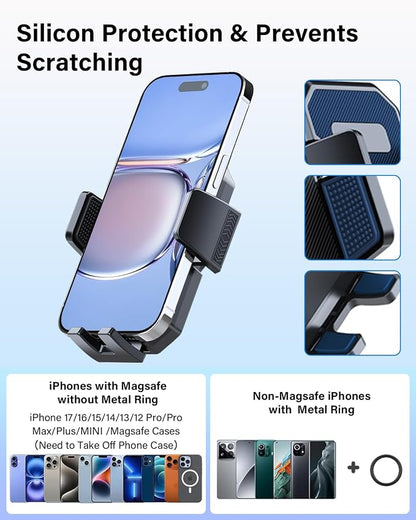 PZK Car Phone Holder for Toyota Avalon/Avalon Hybrid 2019 2020 2021 2022 Accessories 9-Inch Screen Fixed Clip Auto Lock Car Phone Mount for 4.0-7.0 Inch Phones 360° Rotation Not Affect Vent Cradles - Image 6