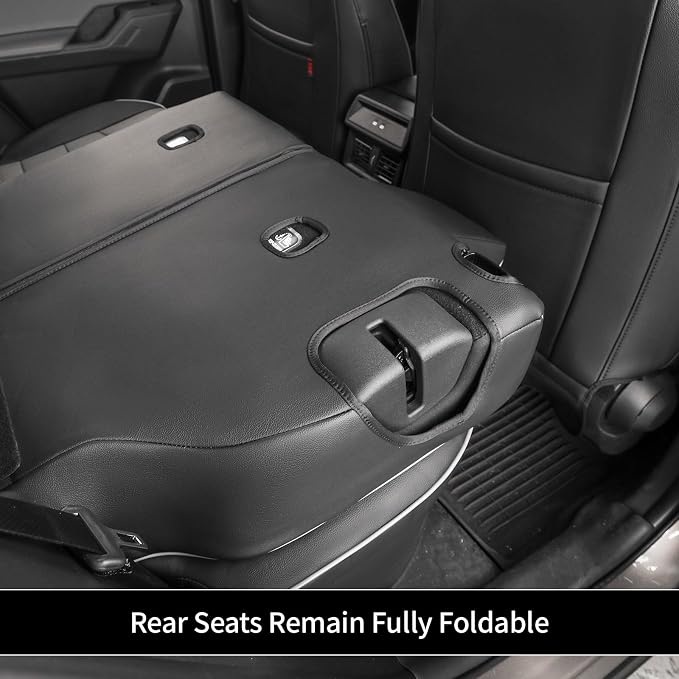 EKR Rav4 Seat Covers Custom Fit for Toyota Rav4 (Hybrid) SE/XSE 2026,Waterproof Car Seat Cover Full Set for SUV,Factory-Style Interior Upgrade,Faux Leather(Black/Gray) - Image 7