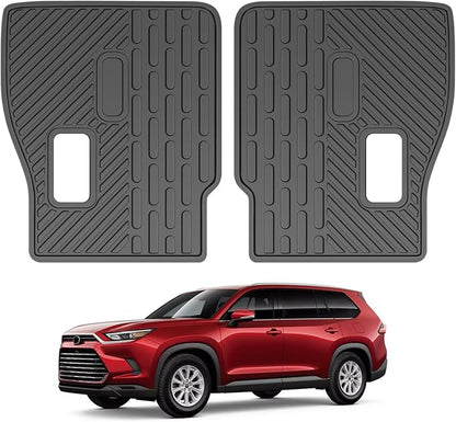 Kick Mat Fit for 2024-2025 Toyota Grand Highlander, TPE Cargo Liner All Weather Backrest Mat for Grand Highlander 7 Seats Accessories(Not fit Highlander) by Utiiy