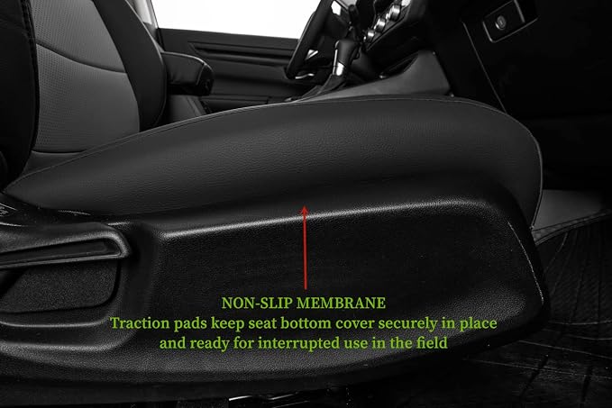 Custom Seat Covers for 2012-2014 Honda CR-V,Premium Faux Leather Car Seat Cover Set,Full Set Waterproof SUV Seat Protector,Armrest Covers Included (Black/Gray) - Image 6