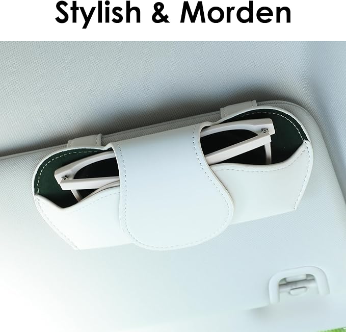 KINIVA Sunglass Clip & Holder, Magnetic Glasses Case for Car Organizer - Image 2
