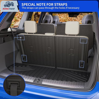 Rongtaod Floor Mats Set 5pcs for 2026 Hyundai Palisade Gas 7 Seats | Cargo Mat Trunk Mat Cargo Liner TPE All Weather Back Seat Protector Palisade Accessories - Image 9