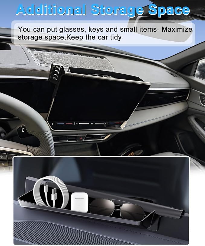 PZK Car Phone Holder for Toyota Avalon/Hybrid 2019-2022 9-Inch Screen | Strong Magnetic 15W Fast Wireless Charger Car Phone Mount with Magsafe Fixed Clip 360° Rotation Not Affect Vent Hands-Free - Image 5