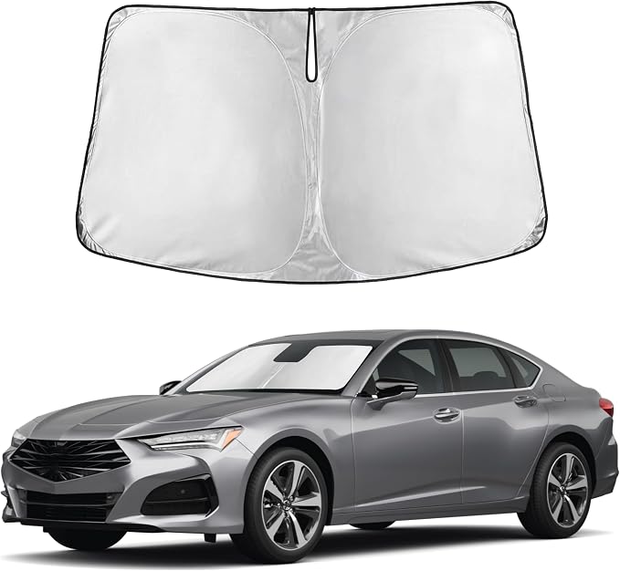 Autovir Windshield Sun Shade Fit for 2021-2024 2025 2026 Acura TLX | Sunshade, Front Car Window Shades Sun Visor, Blocks UV Rays & Heat, Car Accessories by Autovir