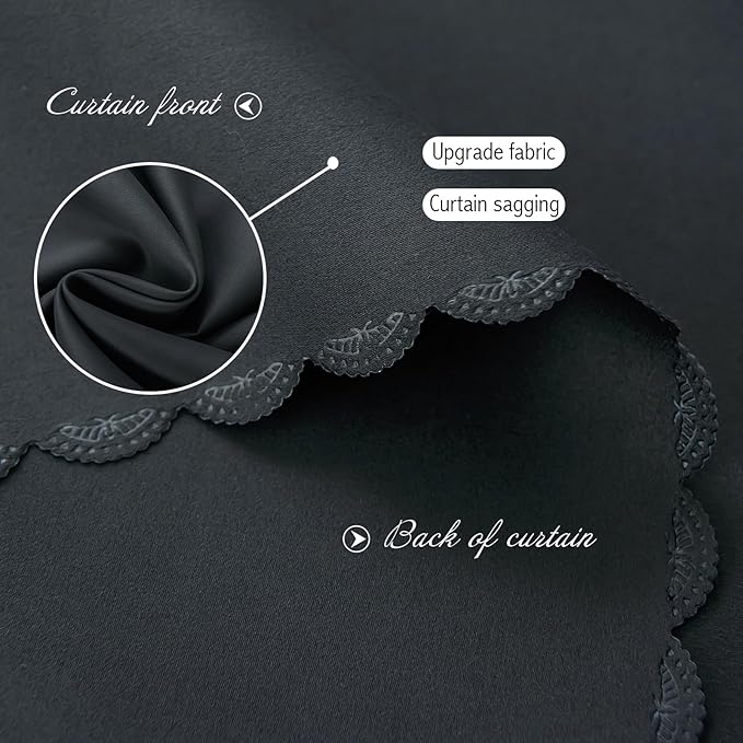 Adhesive Blackout Curtains- Self Stick Shades Window Blinds Curtains No Rod Needed Easy to Hang Curtains, Use for Bedroom, Living Room, Dining Room, Kitchen, Home Office, 59"W X 71"L, Black, 1 Panel - Image 6