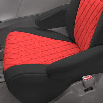 FH Group Custom Fit Car Seat Covers Specifically Made for 2011-2020 Toyota Sienna 7-8 Seater with Ultraflex Neoprene Water Resistant Automotive Seat Covers - Front Set Red - Image 9