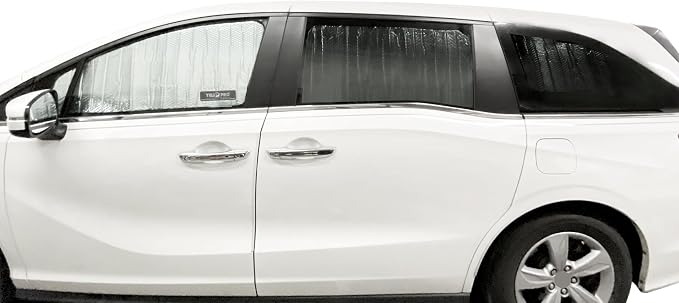 Side Window Front Seat Reflective Sunshade Custom Fit for 2018 2019 2020 2021 2022 2023 2024 2025 2026 Honda Odyssey Minivan, UV Reflector Sun Protection Accessories (Set of 2) - Image 4