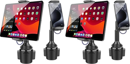 APPS2Car Solid Cup Holder Tablet Mount for Car, iPad Car Mount for Truck (Pack of 2) by APPS2Car