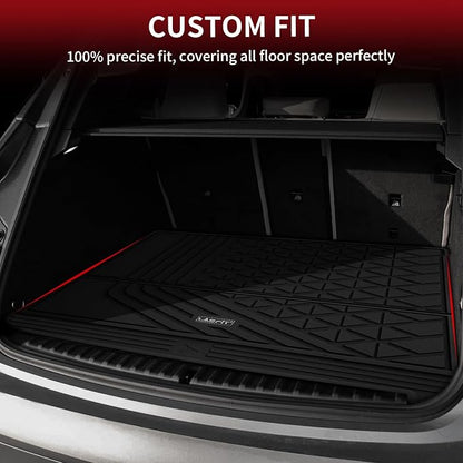 LASFIT Cargo Mat for BMW iX 2022-2026 xDrive45 xDrive50 xDrive60 M60 M70 | All Weather TPE Custom Fit Cargo Trunk Mat Liner Accessories, Black - Image 2