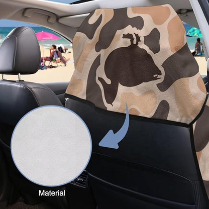 Camo Duck Car Towel Seat Cover Soft Comfort Front Seat Towel Cover Fashion Cars Interior Accessories Washable for Trucks, SUVs, Sedans - Image 3