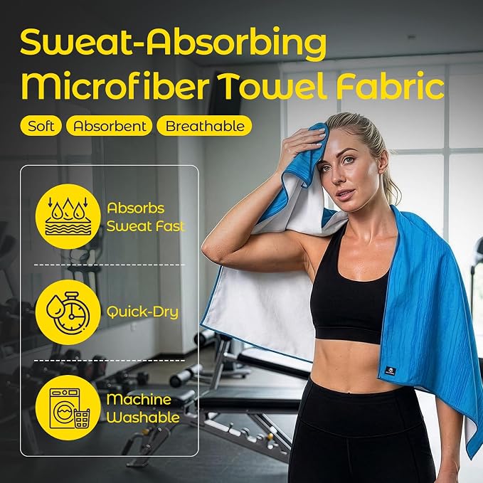 Car Seat Towel Cover, Full-Sized, Sweat Absorbing Seat Protector for Gym | Washable quick-dry towel cover protects front seats from sweat and water after gym, workout, running, beach and swimming - Image 5
