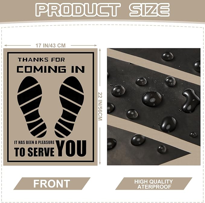 Frienda Paper Floor Mats Disposable Waterproof Car Pads,Brown,22 X 17 Inch | Plastic Film Covered for Car Detailing, Mechanics, Vehicle Carpet Protection, Automotive Service Centers, Dealerships - Image 3