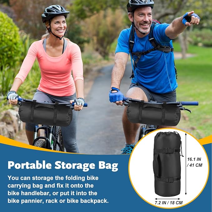 Bike Travel Bag,Heavy Duty 840D Transport Bicycle Storage Carry Bag with Strong Webbing,Portable Folding Cycling and Bicycle Bags Bike Suitcase Waterproof for Airplane Shipping - Image 6