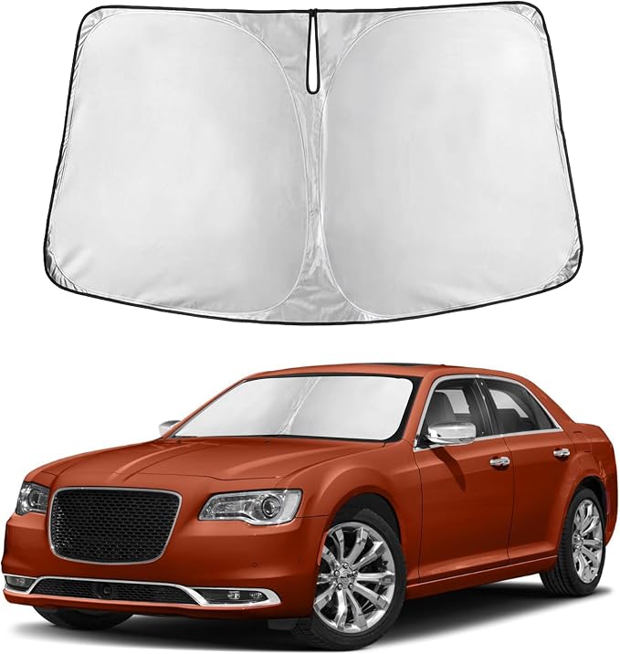 Autovir Windshield Sun Shade Fit for 2019-2023 2024 2025 Cadillac XT4 | Sunshade, Front Car Window Shades Sun Visor, Blocks UV Rays & Heat, Car Accessories by Autovir
