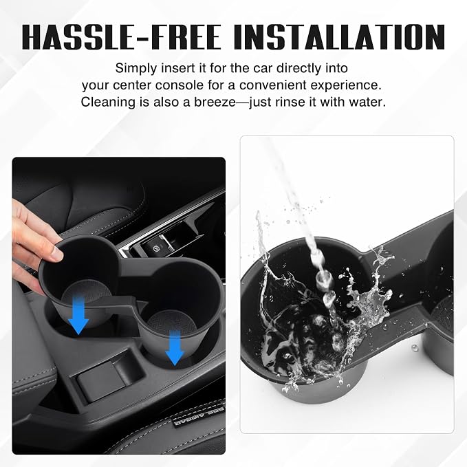 Autorder Car Cup Holder for Subaru Crosstrek 2024-2026 Accessories Water Cup Holders TPE Durable Cup Holder Insert for Crosstrek - Image 7