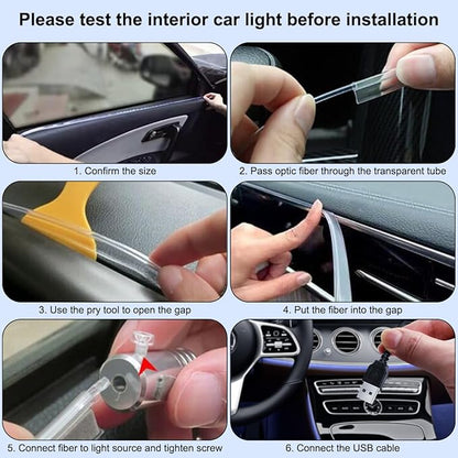 Interior Car Lights APP/Remote Control, 5 in 1 RGB USB Ambient Lighting Kit | 16 Million Colors & 29 Preset Modes, With 236 inches Fiber Optic, Music Mode Car Inside Lighting Accessories - Image 7