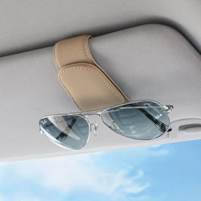 Sunglass Holder for Car Sun Visor Sunglasses Clip Car accessories -2 Packs | sun visor organizer, ticket card clip, eyeglass sunglasses holder, one-handed magnetic, anti-scratch, car stuff for women men - Image 8