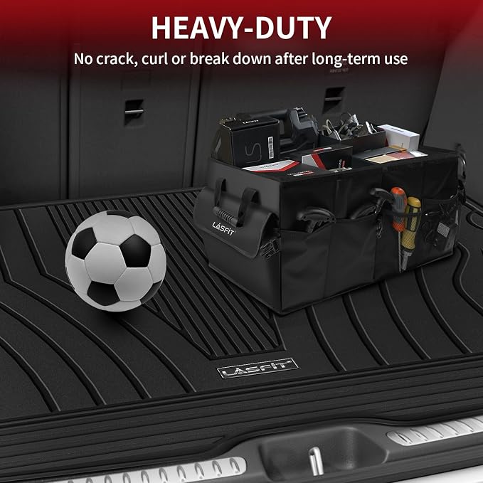 LASFIT Cargo Liner for Mercedes Benz GLC SUV 300/43 AMG 2023-2026 |    & (350e & 63 AMG S E Performance), All Weather TPE Non-Slip Trunk Mat, Black - Image 6