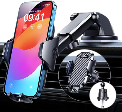 VANMASS Car Phone Holder 2026 Ultimate Military-Grade Strongest Suction & Clip Windshield Dashboard【Newest Best Strongest】Cell Phone Shower & Wall Mounts for iPhone 17 Pro Max 16 15 14 13 Android by VANMASS