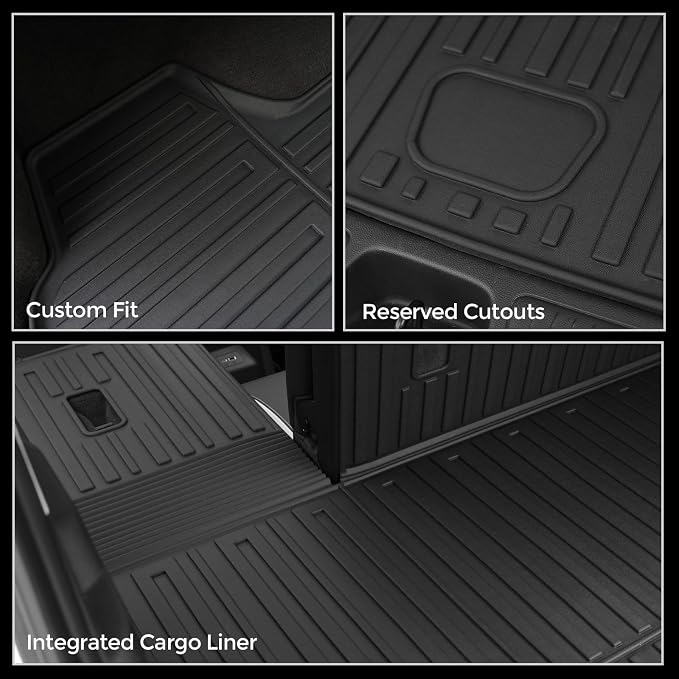 Floor Mats for 2021-2026 Buick Envision Accessories | Full-Coverage Mats Set with Integrated Cargo Liner & Backrest Mat, Odorless & Durable, All-Weather Protection, 3D Laser Fit - Image 9