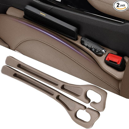 YLXGT Car Seat Gap Filler Organizer Universal for Car SUV Truck Accessories Seat Gap Plug Blocker with Storage Slot Brown 2 Pack by YLXGT
