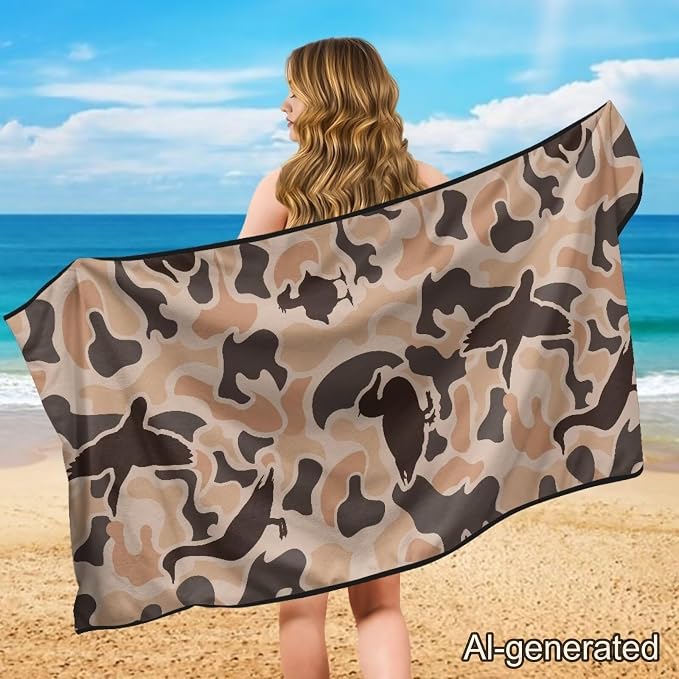 Camo Duck Car Towel Seat Cover Soft Comfort Front Seat Towel Cover Fashion Cars Interior Accessories Washable for Trucks, SUVs, Sedans - Image 4