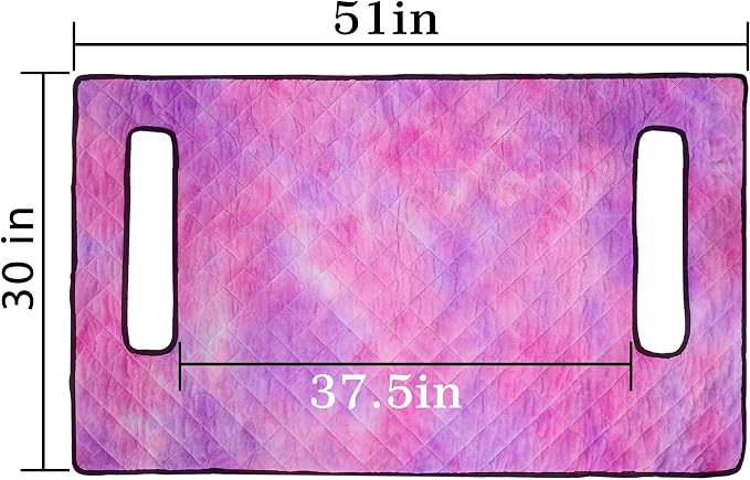YOKYHOM Golf Cart Seat Covers, Thick Plush & Non-Slip Backing, Pink Purple | Heat & Cold Protection, All-Season Comfort, 51 x 30.5 in, Fits Most 2 & 4 Passenger EZGO, Club Car, Yamaha & Icon Carts - Image 5