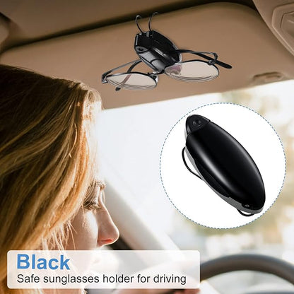 Frienda 5 Pcs Car Sun Visor Clip Sunglasses Holder,Stylish Color | Visor Clips for Eyeglasses, Securely Holds Glasses, Ticket Card Holder, Metal Shell Spring Clip, For Women Men Drivers - Image 5