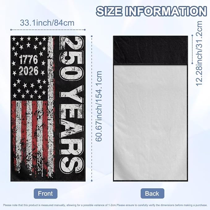 SEANATIVE Patriotic Car Seat Cover Sweat Towel with Storage Bag for Front Seats in Cars, Trucks, SUVs – Universal Seat Liner, Easy Install, Washable, Breathable Fabric, 250 Years USA Print - Image 7