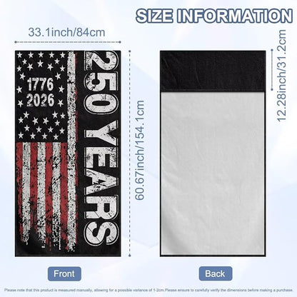 SEANATIVE Patriotic Car Seat Cover Sweat Towel with Storage Bag for Front Seats in Cars, Trucks, SUVs – Universal Seat Liner, Easy Install, Washable, Breathable Fabric, 250 Years USA Print - Image 7