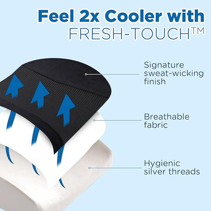 Niceeday Lumbar Support Pillow for Office Chair Car, Gaming Chair Lower Back Pain Relief Memory Foam Cushion with 3D Mesh Cover Ergonomic Orthopedic Back Rest Lower Back Support - Image 4
