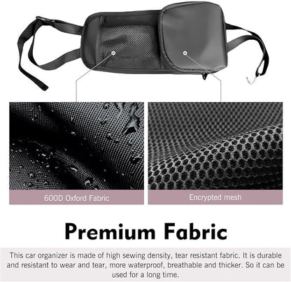 2PCS Car Seat Side Organizer, Multi-Pocket Seat Storage Hanging Bag, Multifunctional Mesh Net Pocket, Universal Front Seat Storage Pocket, Mobile Phone, Wallet, Glasses - Image 4