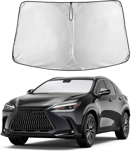 Autovir Windshield Sun Shade Fit for 2022-2024 2025 2026 Lexus X | Sunshade, Front Car Window Shades Sun Visor, Blocks UV Rays & Heat, Car Accessories by Autovir