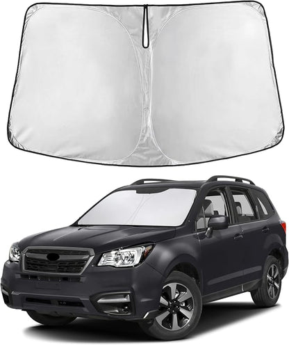 Autovir Windshield Sun Shade Fit for 2014-2017 2018 Subaru Fit Forester | Sunshade, Front Car Window Shades Sun Visor, Blocks UV Rays & Heat, Car Accessories by Autovir