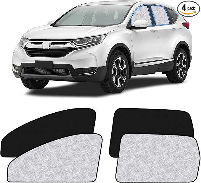 ZATOOTO Car Window Shades for Honda CR-V 2017-2022,Reflective & Privacy | 4 Pcs Magnetic Car Window Covers,Keeps Car Cool. Ideal for Camping, Naps & Protecting Valuables. Easy Foldable Storage. by ZATOOTO